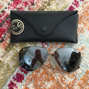 Black ray bans aviation 58mm